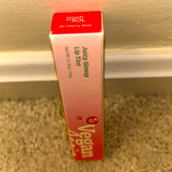Touch In Sol Vegan Again Juicy Glossy Lip Tint Cherry Rose - Picture 3 of 3
